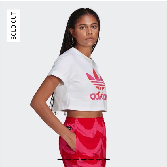 NWOT adidas x marimekko crop tee - Picture 3 of 5